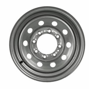 Wheel Only, 16"x6", 8 on 6.5" Bolt Pattern, Steel Silver Modular, 4.90" Center Bore, Zero, 4400 Lbs Capacity